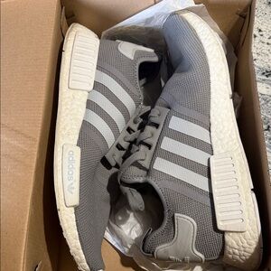 Adidas NMD R1 “Solid Grey” Grey and White NMD Sneakers